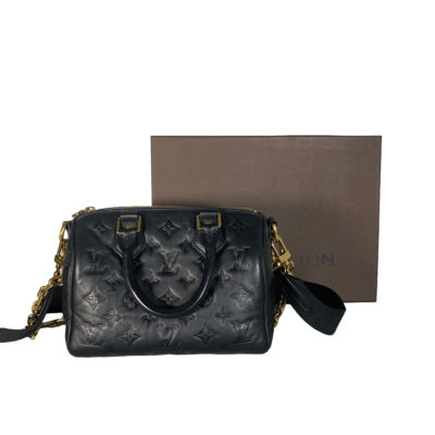 CEMA00204_LouisVuitton_Speedy_Bandouliere22_Neo_Schwarz_ZweiSchulterriemen