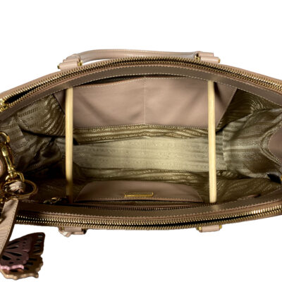 Prada Saffiano Galleria in Rosa mit Front Pocket _CEMG 00063