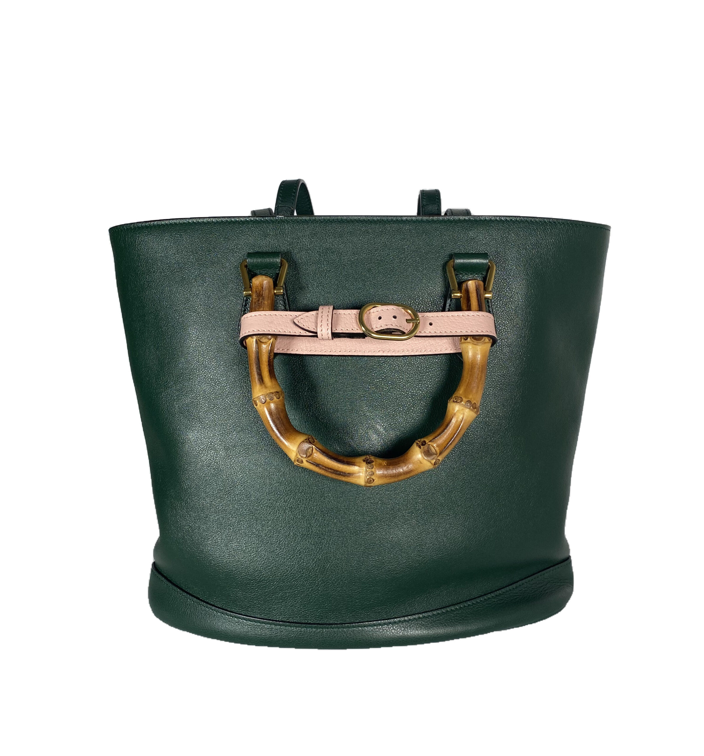 CEME 00043_Gucci Tote_Diana_Grün_Bamboo Henkel CEME 00043_Gucci Tote_Diana_Grün_Bamboo Henkel