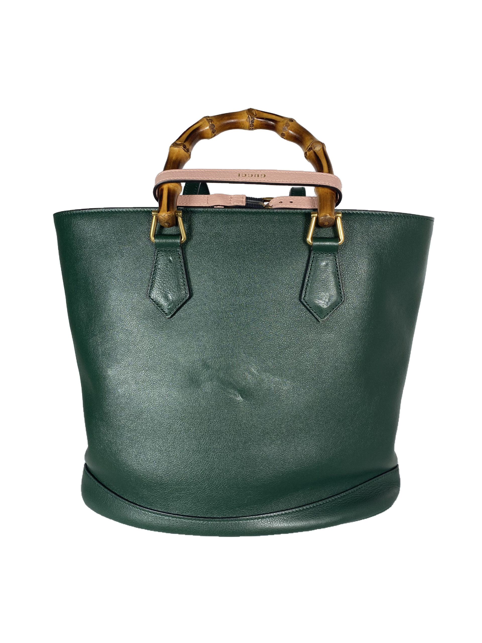 CEME 00043_Gucci Tote_Diana_Grün_Bamboo Henkel CEME 00043_Gucci Tote_Diana_Grün_Bamboo Henkel