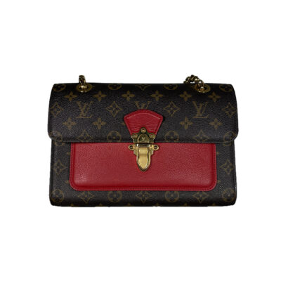 Louis Vuitton Victorie Rot_EMA 00592_Monogram_Rot Glattleder_Goldene Hardware