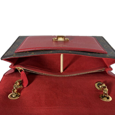 Louis Vuitton Victorie Rot_EMA 00592_Monogram_Rot Glattleder_Goldene Hardware