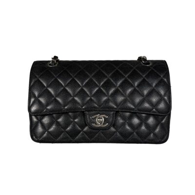 CEMB00078_Chanel_DoubleFlap_Classic_Timeless_Caviar_SilberHardware_Medium