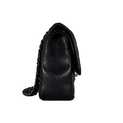 CEMB00078_Chanel_DoubleFlap_Classic_Timeless_Caviar_SilberHardware_Medium