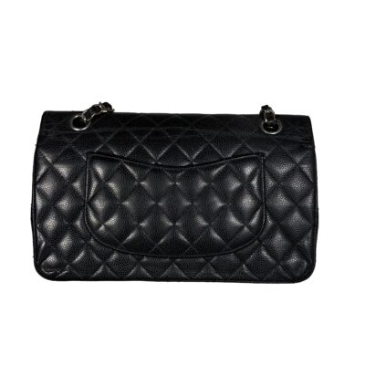 CEMB00078_Chanel_DoubleFlap_Classic_Timeless_Caviar_SilberHardware_Medium