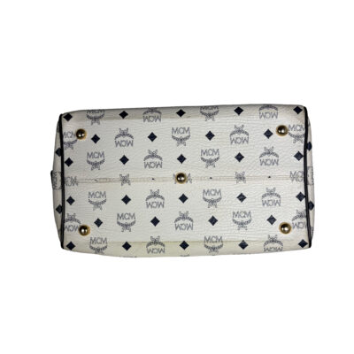 MCM Boston Henkeltasche weiß/schwarz_CEML 00051