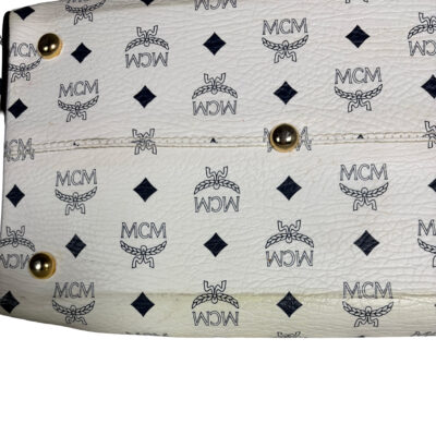 MCM Boston Henkeltasche weiß/schwarz_CEML 00051
