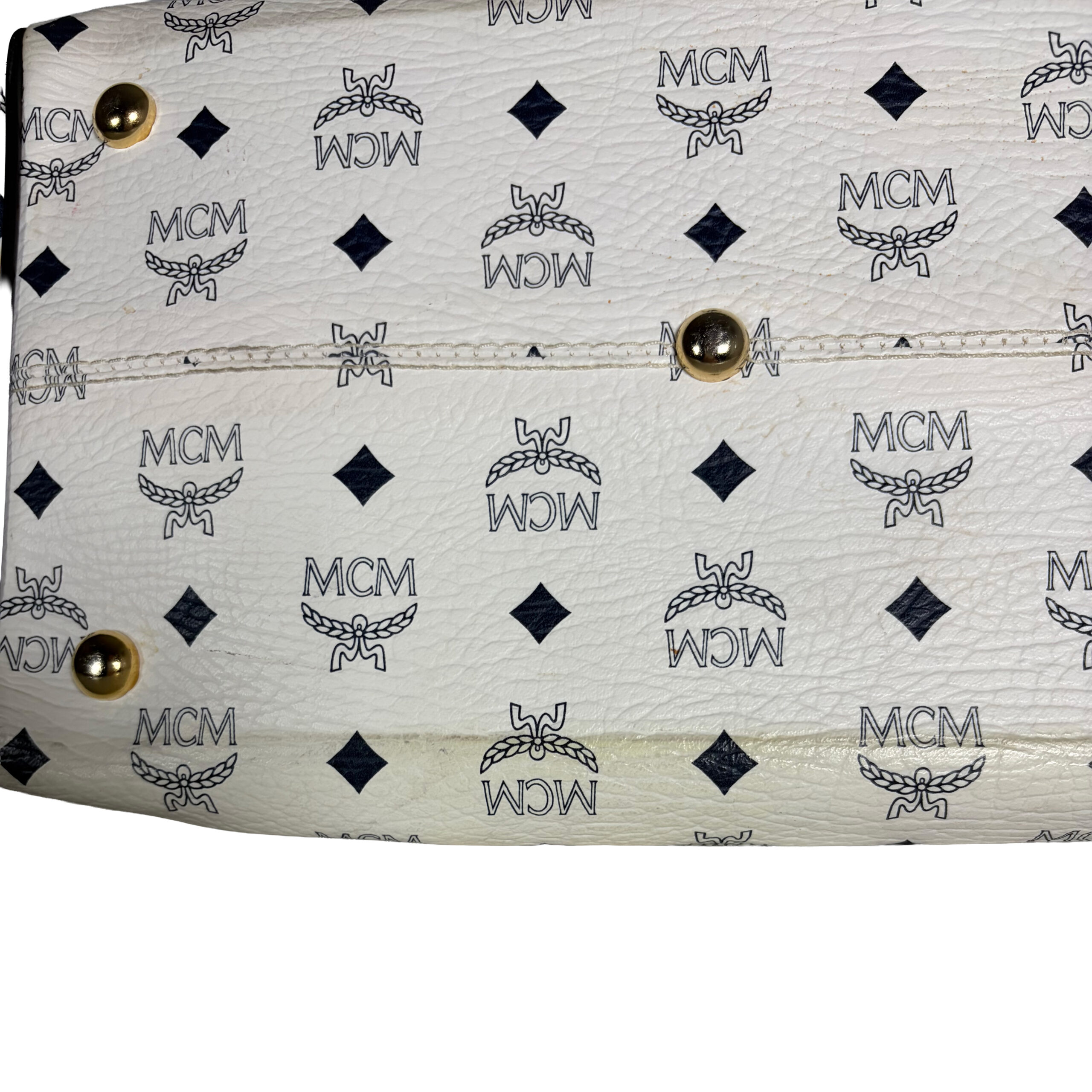 MCM Boston Henkeltasche weiß/schwarz_CEML 00051 MCM Boston Henkeltasche weiß/schwarz_CEML 00051