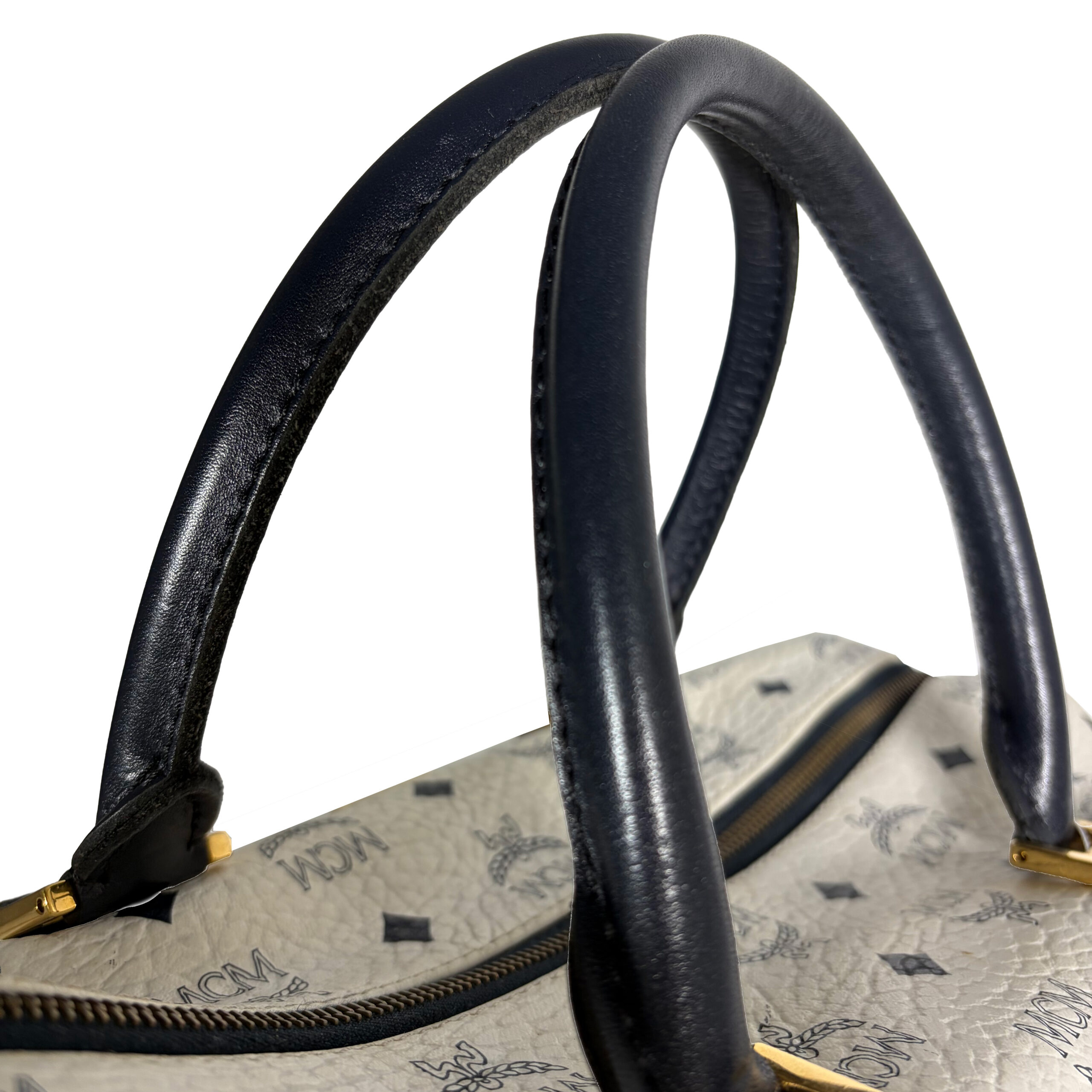 MCM Boston Henkeltasche weiß/schwarz_CEML 00051 MCM Boston Henkeltasche weiß/schwarz_CEML 00051