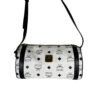 MCM Papillon Tasche weiß/schwarz Schulterriemen_CEML 00050