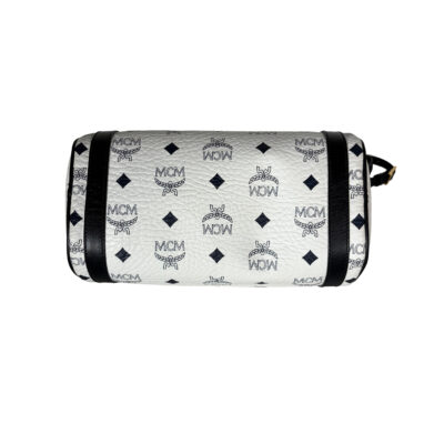 MCM Papillon Tasche weiß/schwarz Schulterriemen_CEML 00050