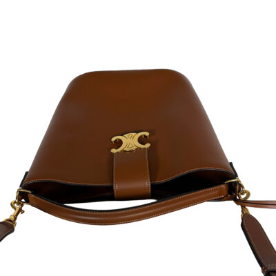 Celine Bucket Louise Bag_Braun_Gold_CEMX 00156